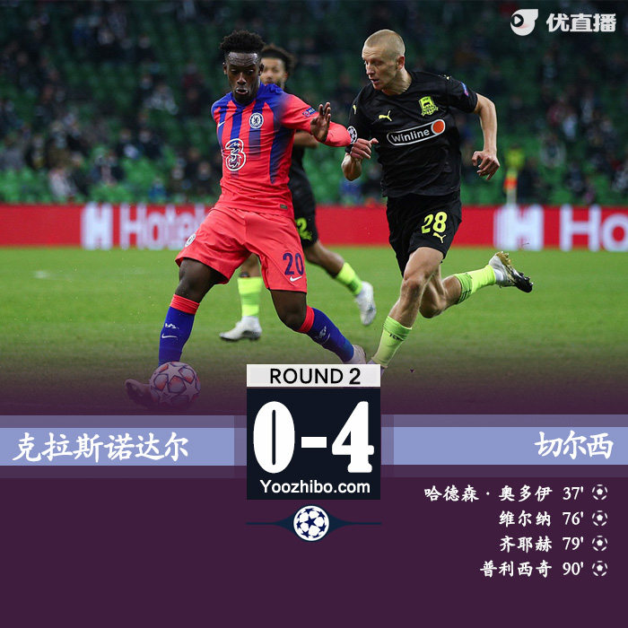 <a href=/zuqiujrs/chelsea/ target=_blank class=infotextkey>切尔西</a>4-0克拉斯诺达尔