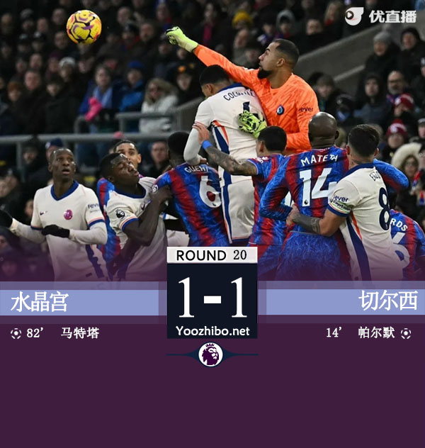 水晶宫vs<a href=/zuqiujrs/chelsea/ target=_blank class=infotextkey>切尔西</a>
